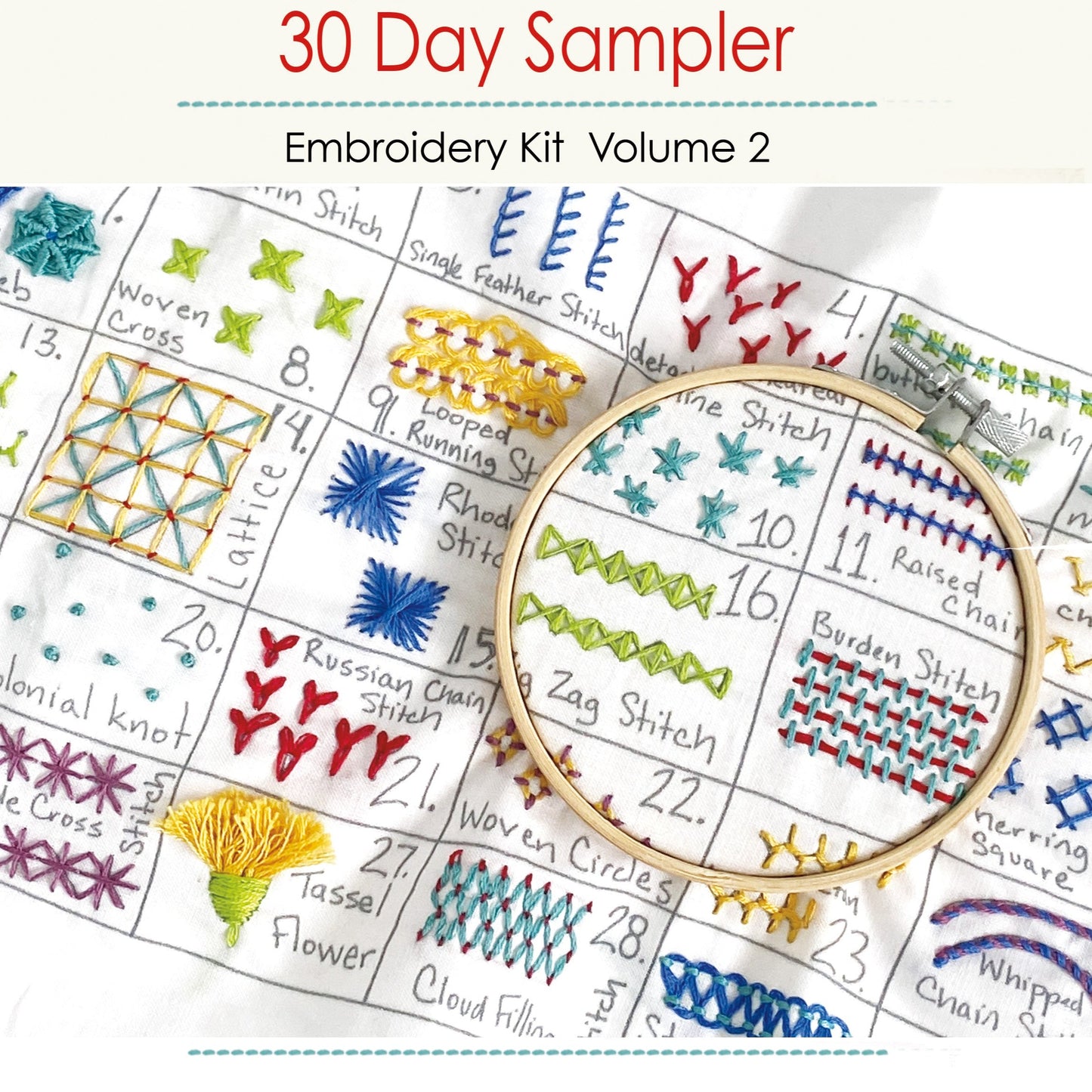 30 Day Sampler Embroidery | Volume 2