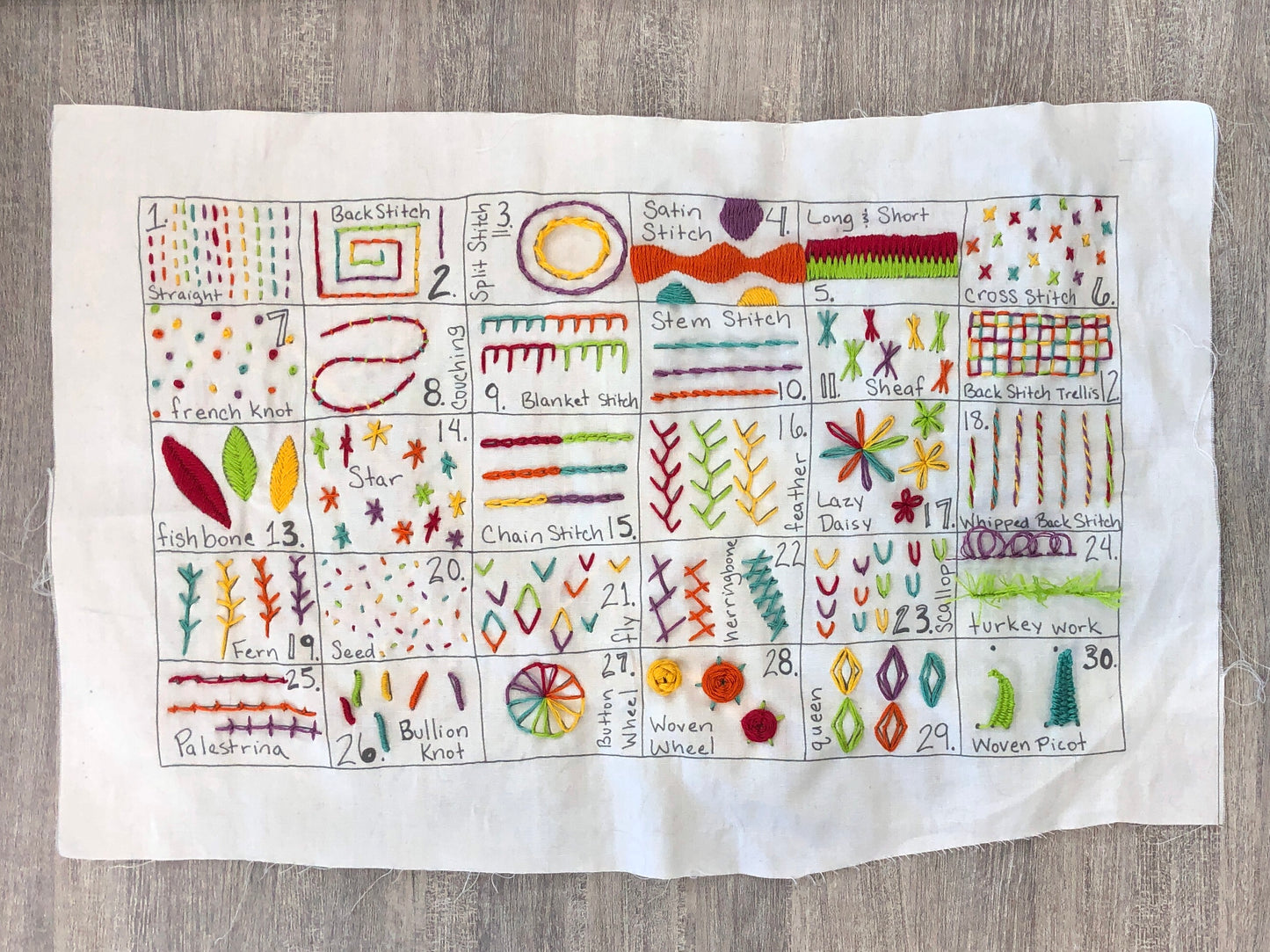 30 Day Sampler Embroidery | Volume 1