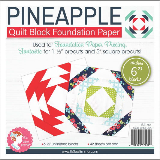 Foundation Paper Pad | Pineapple Quilt Block
