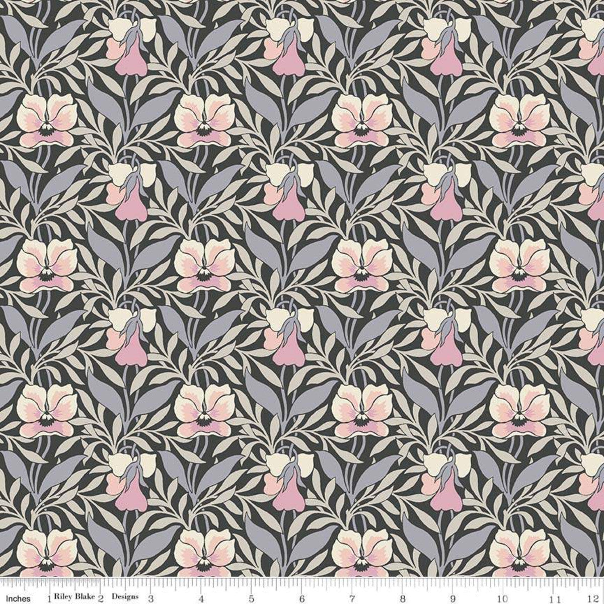 Hesketh House - Harriet's Pansy POS Fabric - Trapunto