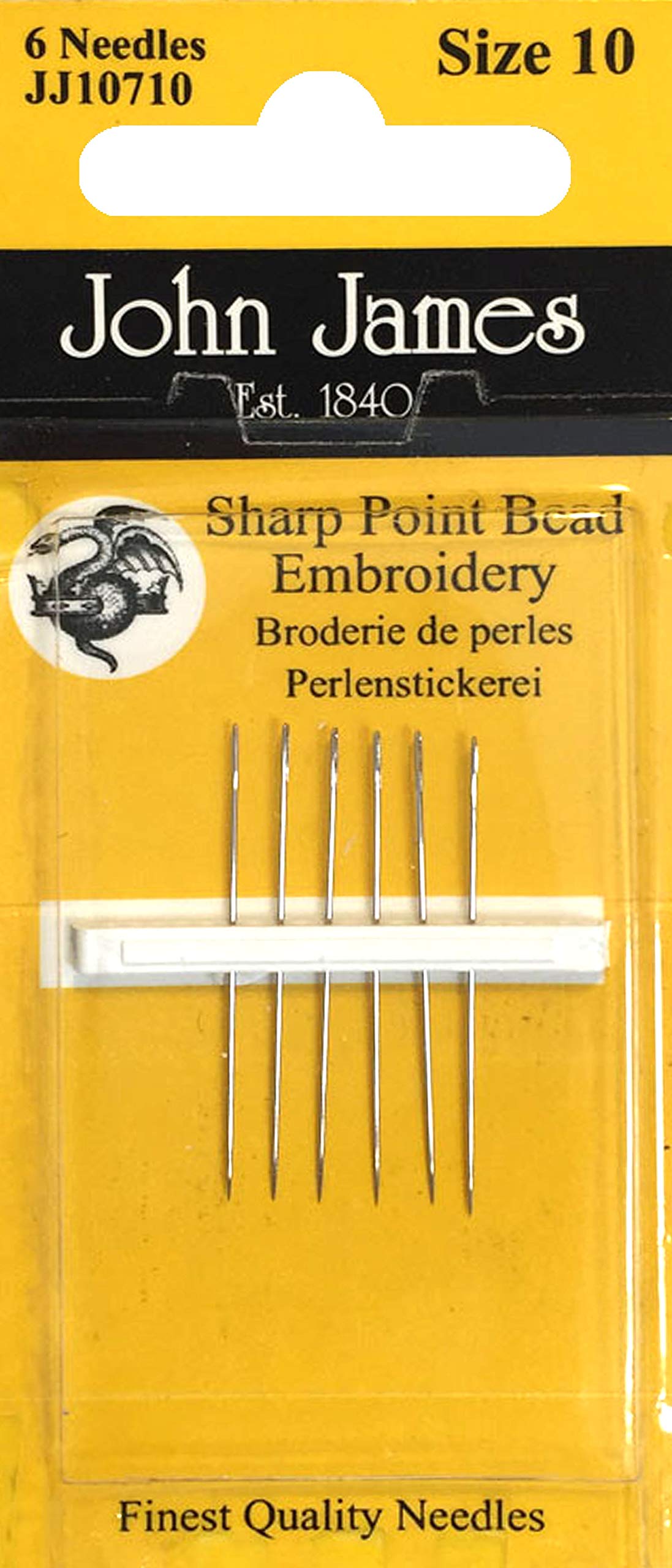 John James Sharp Point Beading Needles – Trapunto