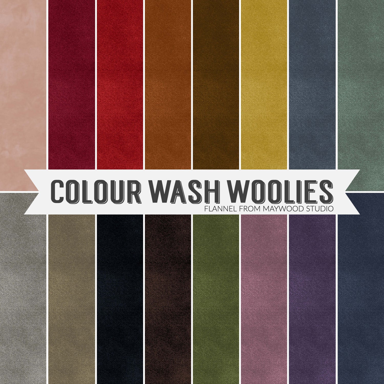 Colour Wash Woolies Flannel