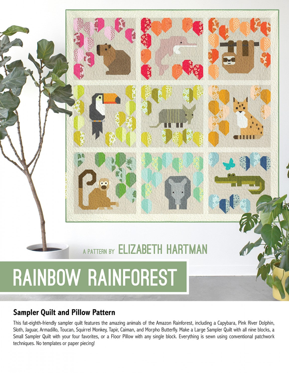 Rainbow Rainforest Quilt Pattern
