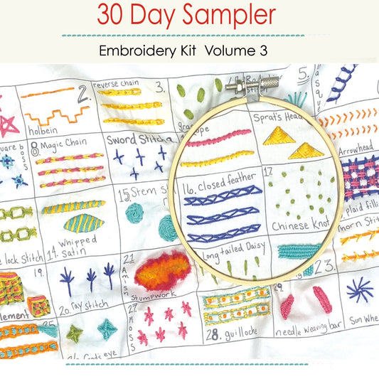30 Day Sampler Embroidery | Volume 3