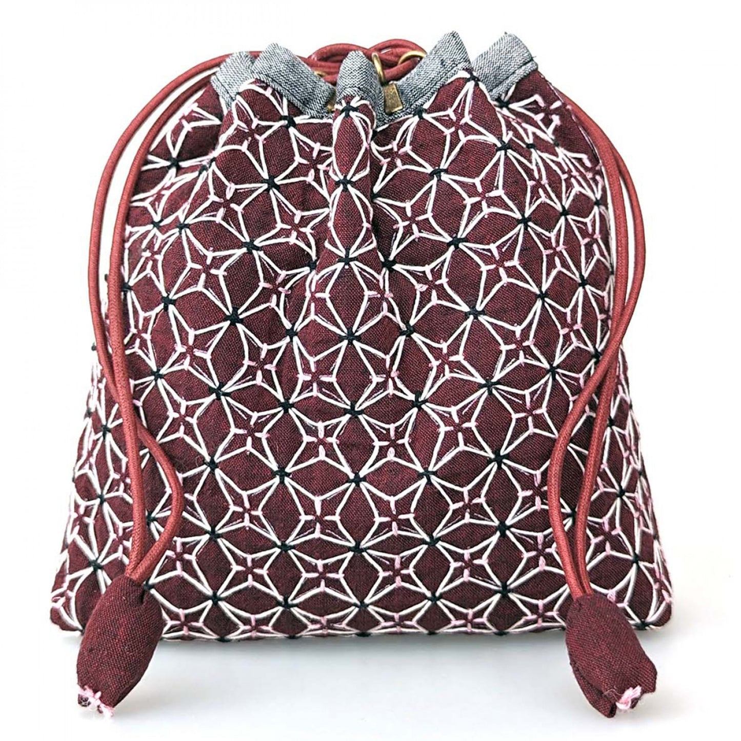 Sashiko Drawstring Bag