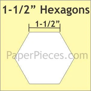 Hexagon - 1 1/2"