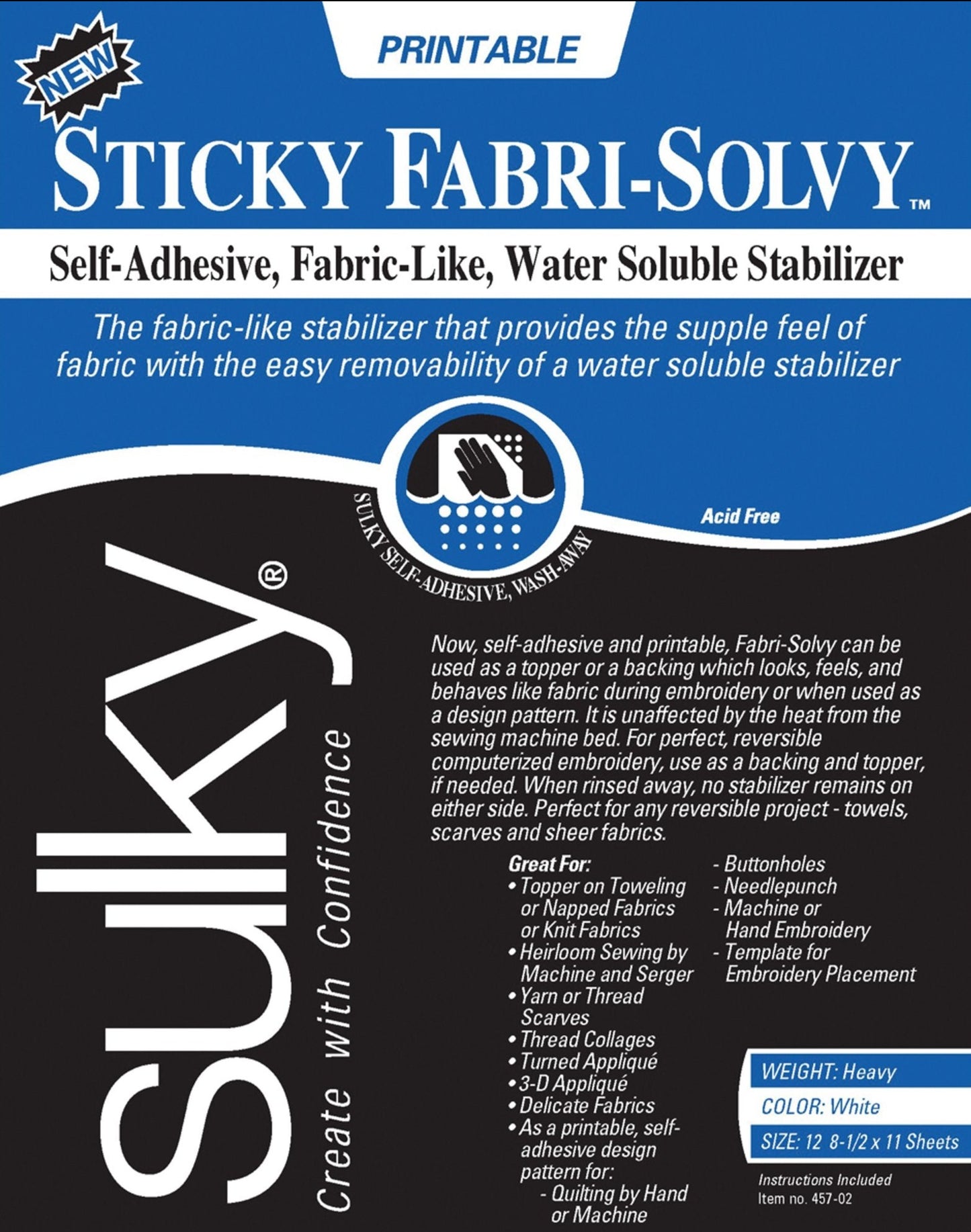 Sulky Sticky Fabri-Solvy