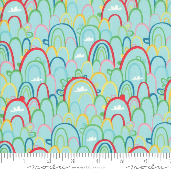 Best Friends Forever - Rainbow Paradise POS Fabric - Trapunto