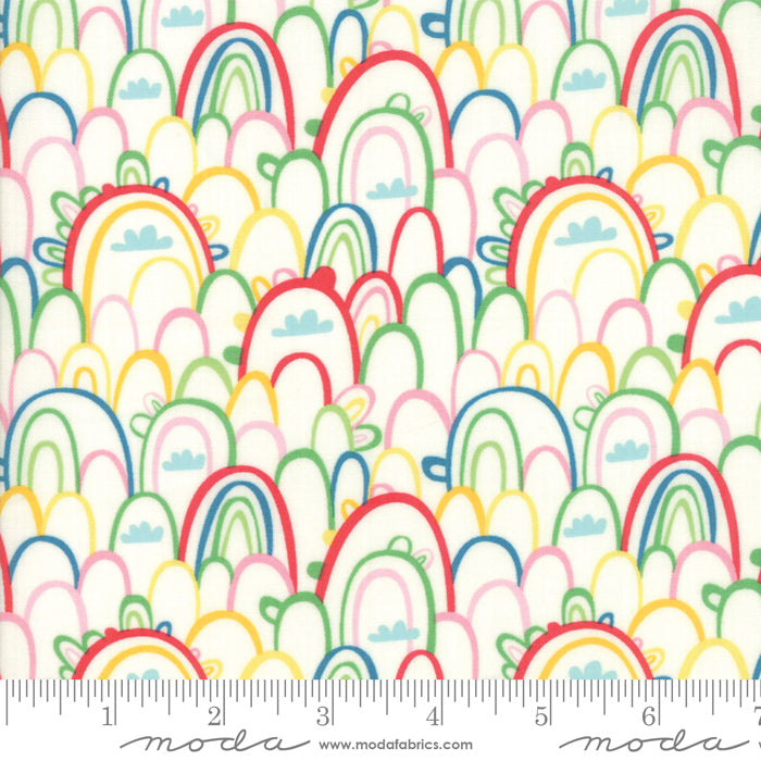 Best Friends Forever - Rainbow Paradise POS Fabric - Trapunto