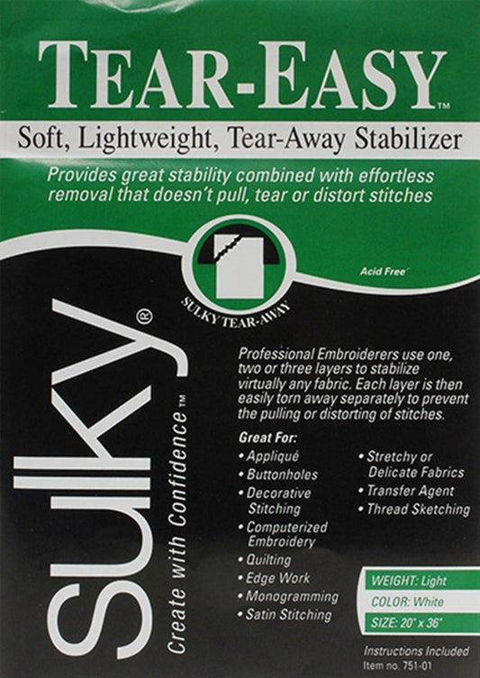 Sulky Tender Touch Permanent Iron-on Stabilizer White -  Singapore