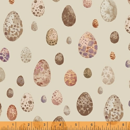 Curio - Eggs POS Fabric - Trapunto