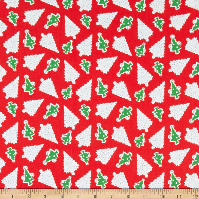 Candy Cane Lane - Oh Christmas Tree POS Fabric - Trapunto