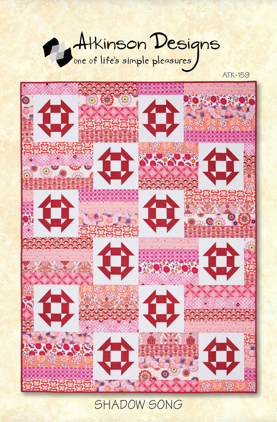 Shadow Song Pattern Quilt Pattern - Trapunto