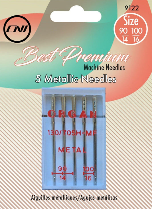Organ Machine Needles | Metallic Assorted