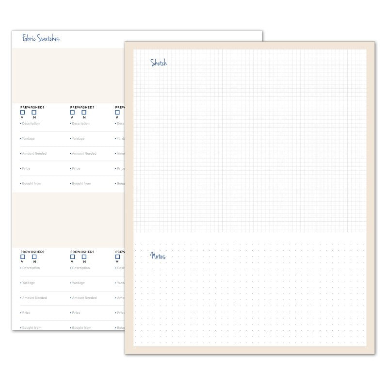 Quilter's Project Planner