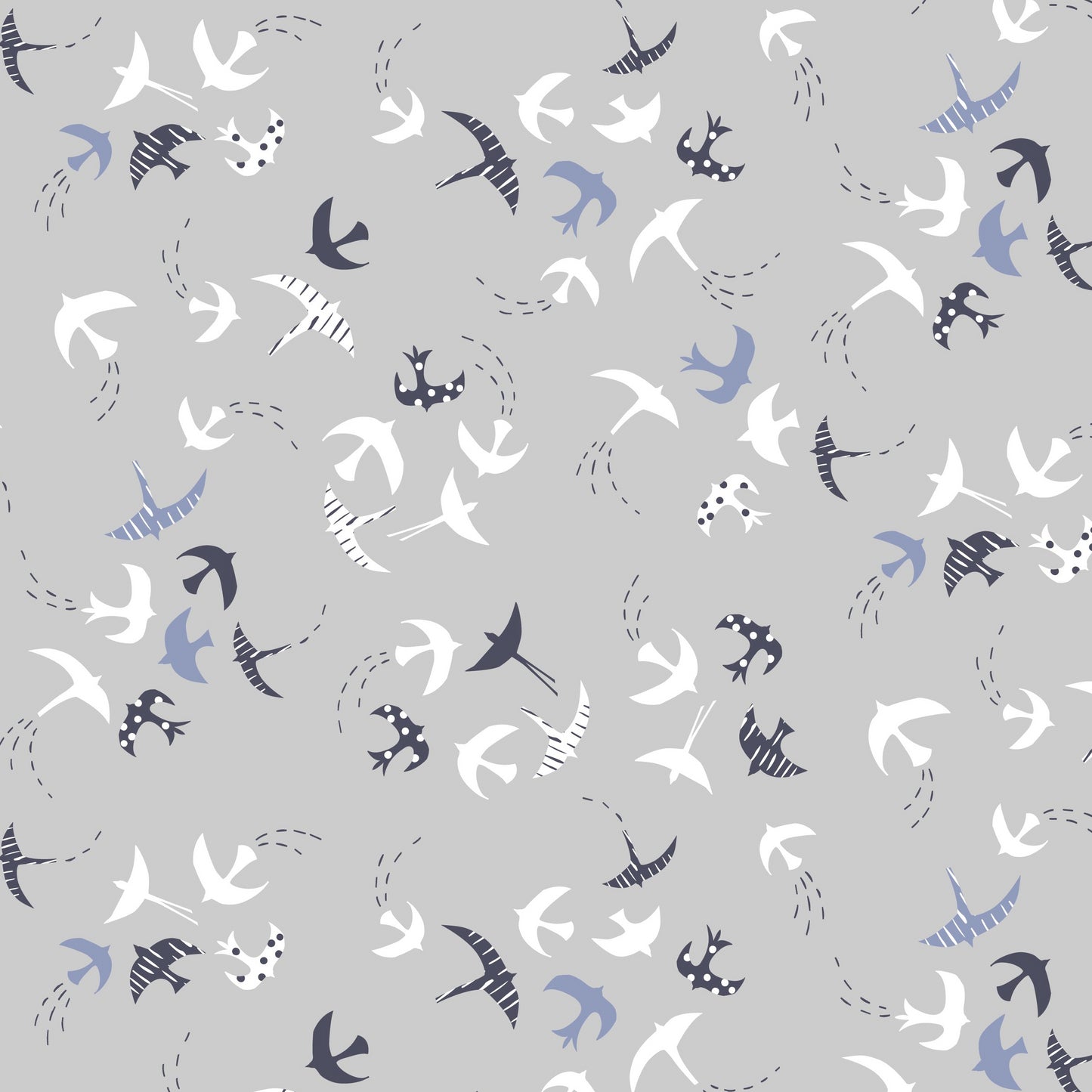 Ditsies - Birds POS Fabric - Trapunto