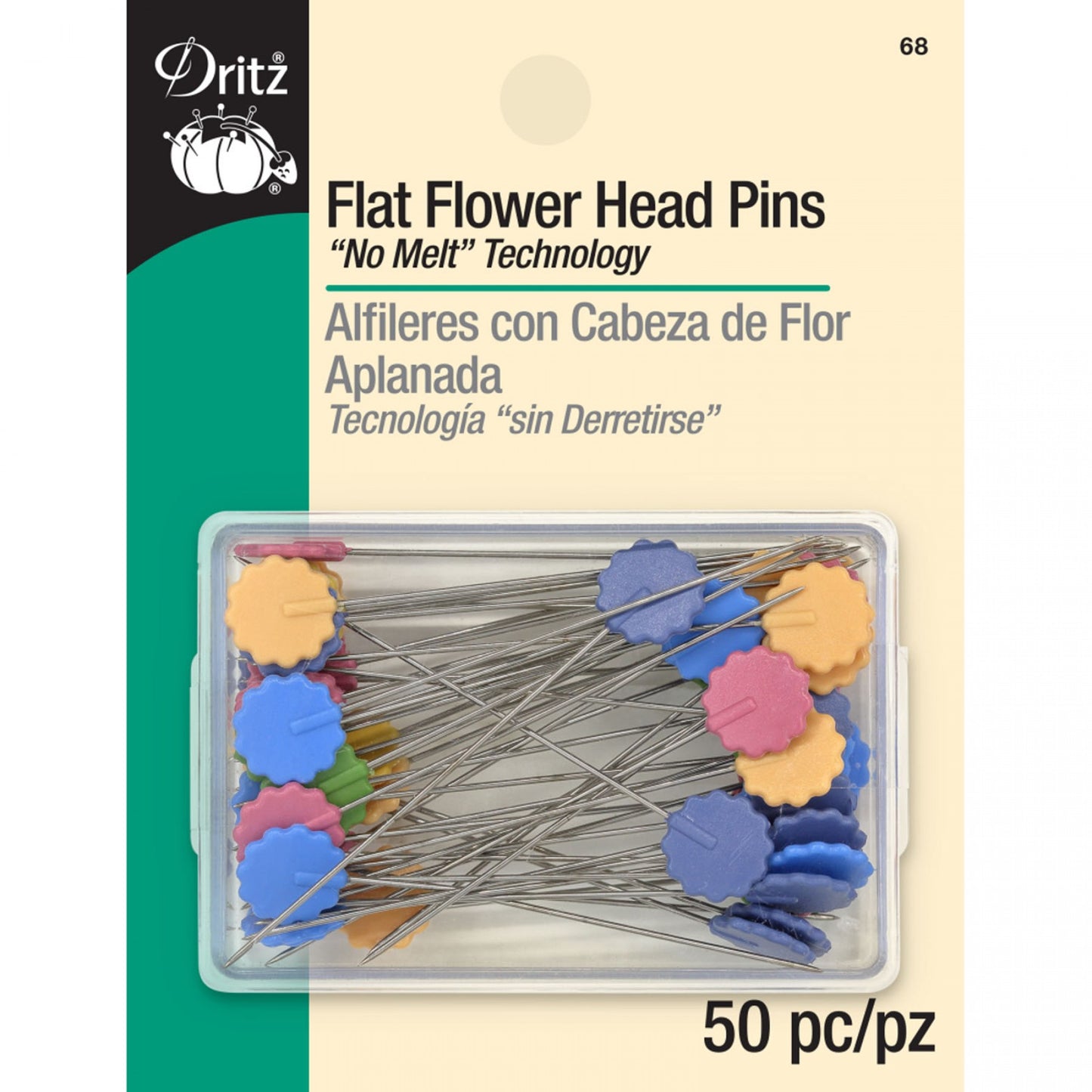 Flat Flower Head Pins
