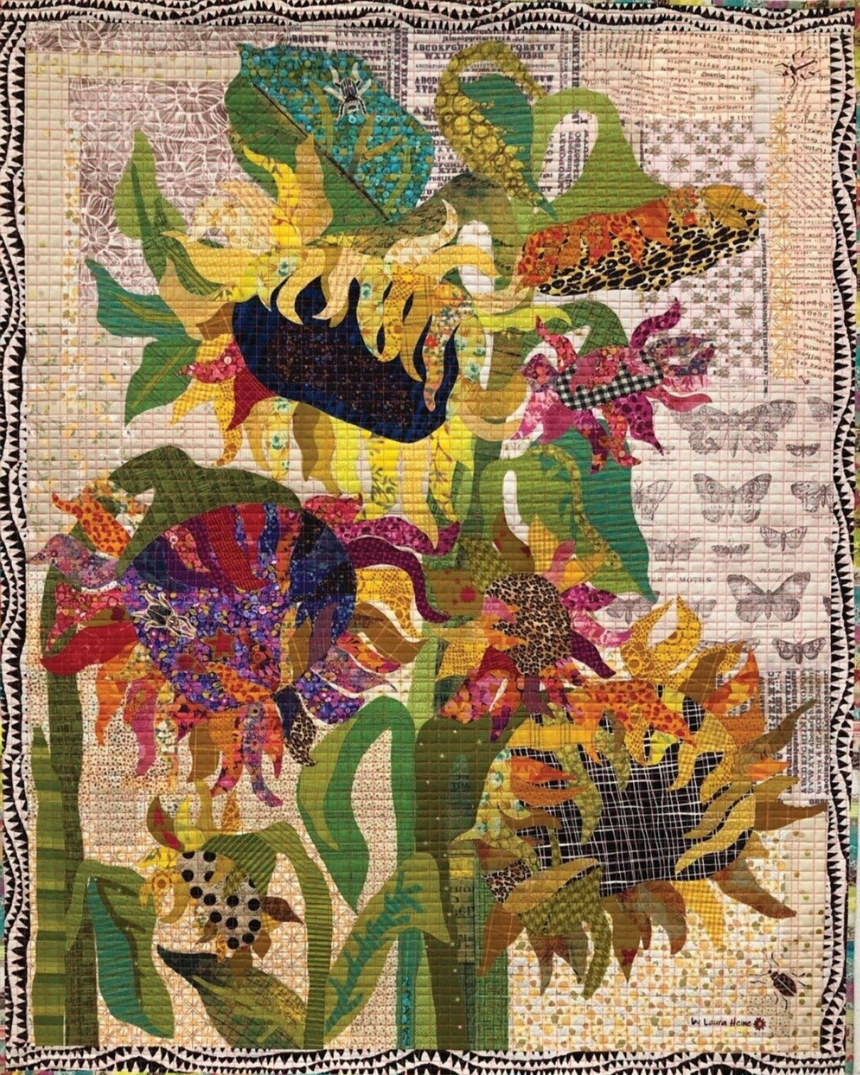 Sunflowers Collage Pattern