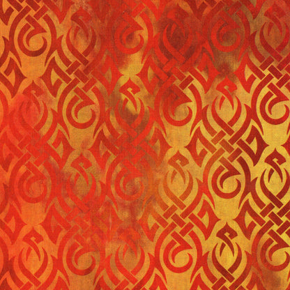 Dragons - Red Fury Fabric - Trapunto