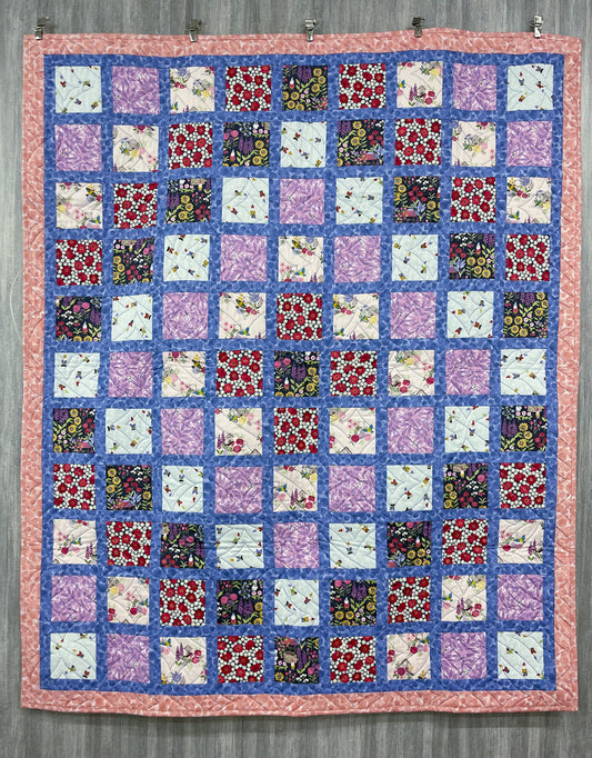 Finished Quilt | Grandma's Garden Quilt