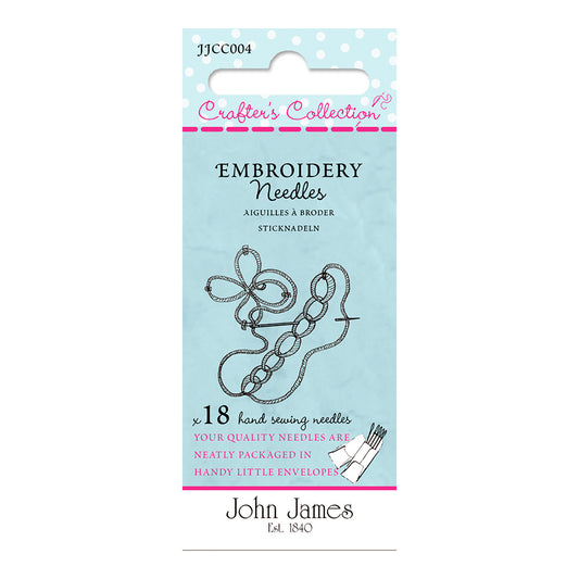 John James Embroidery Needles - Size 3/7 Needles - Trapunto