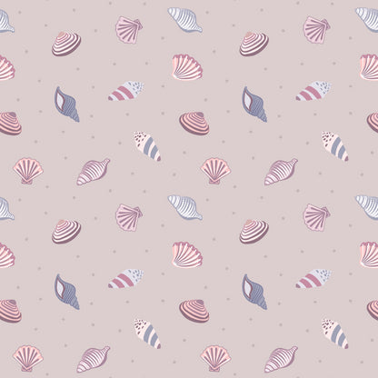 Small Things by the Sea - Shells POS Fabric - Trapunto