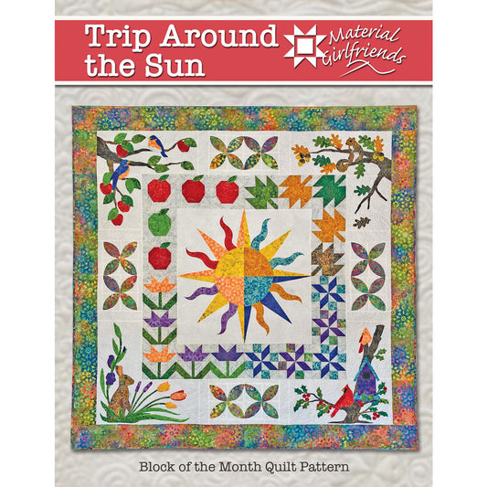 Trip Around the Sun Block of the Month Quilt Pattern