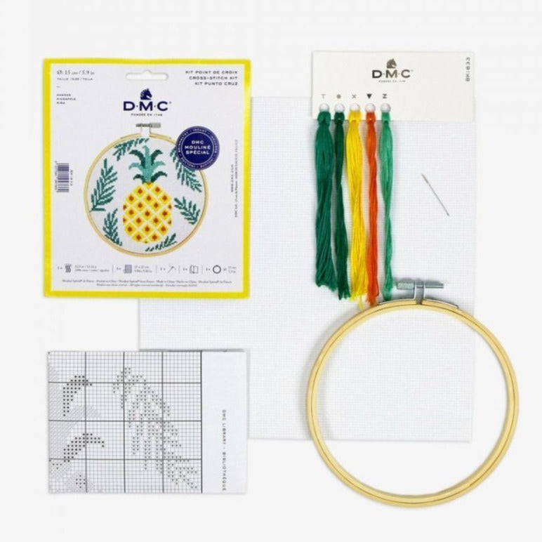 DMC Cross Stitch Kit | Pineapple