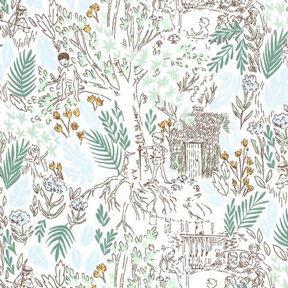 Peter Pan - The Little House POS Fabric - Trapunto