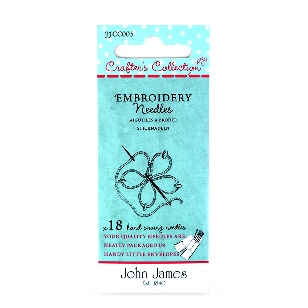 John James Embroidery Needles - Size 7/10 Needles - Trapunto